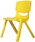 Rbwtoys Plastic Kids Chair, Durable And Lightweight, 44cm Height Seat, Indoor Or Outdoor Use For Boys Girls RW-17109, Yellow