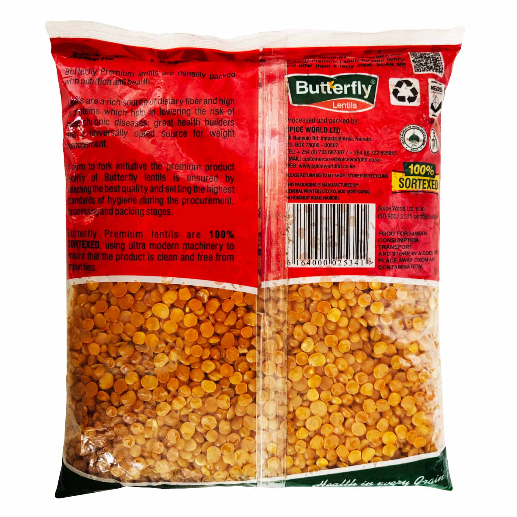 Butterfly Lentils Oily Toor Dal 1Kg
