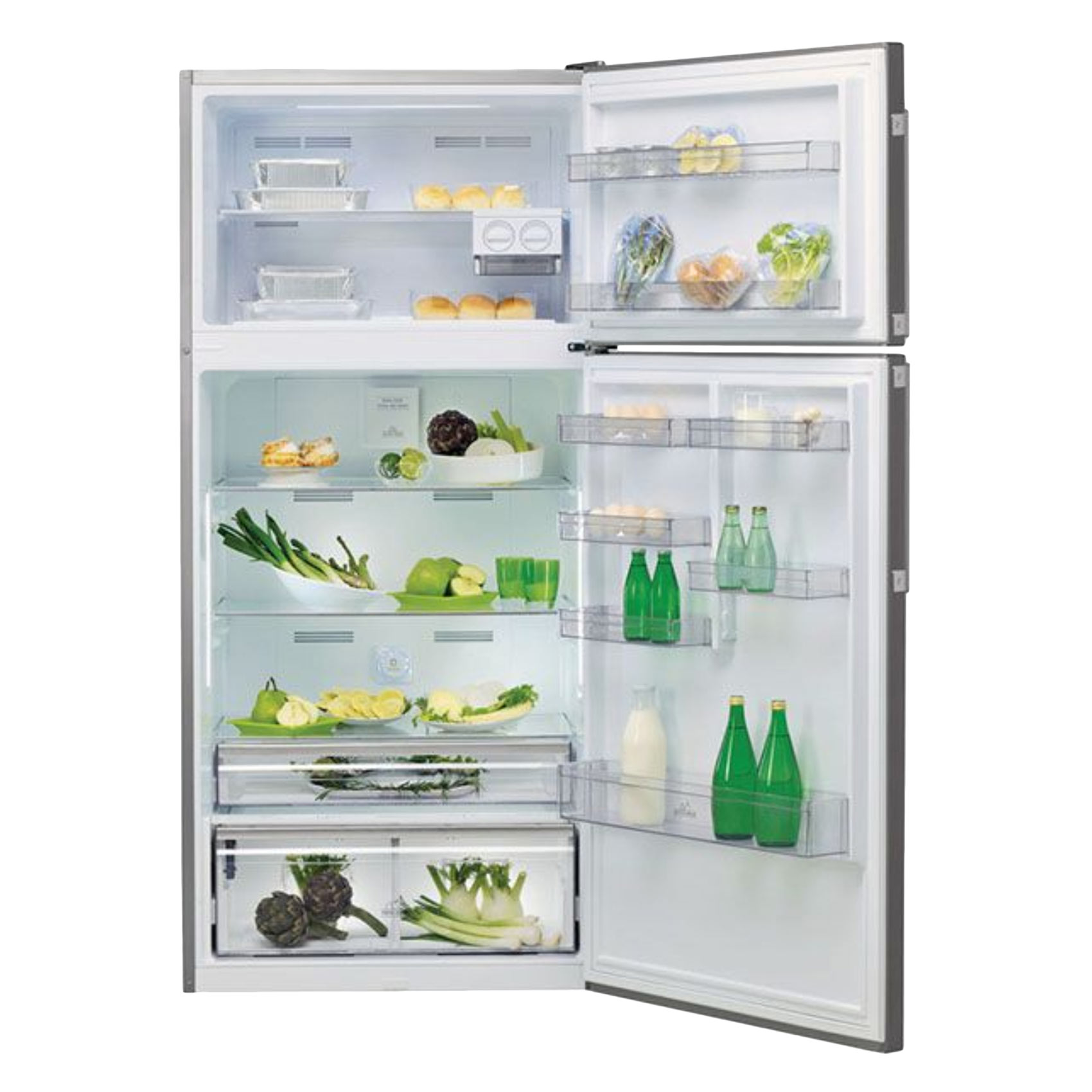 Ariston 574L 2 Door Top Mount Refrigerator Reversible Door Inox A84TE31XO3EXUK