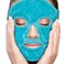 Perfecore Cooling Ice Face Mask - Get Rid Of Puffy Eyes - Migraine Relief, Sleeping, Travel Therapeutic Hot Cold Compress Pack - Gel Beads - Gel Mask - Blue