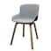 Jilphar Furniture Modern Light Weight Fabric Chair with Gray Fabric and Metal Legs- JP1277
