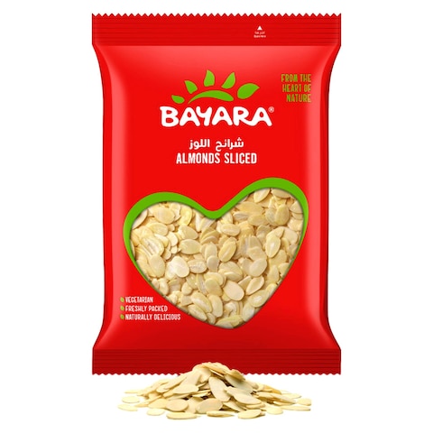 Buy Bayara Almonds Sliced 125g in UAE