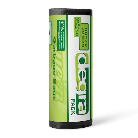 Degra Pack Garbage Bags Roll - 80 x 110 Cm - 20 Bags