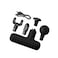 Lola Portable Massage Gun   Lightweight Compact Quick Muscle Therapy Gun   4 Interchangeable Heads / 4 Massage Speeds up to 3000 RPM Fast Charge Li-Ion2000mAh Type-C - Brave Black