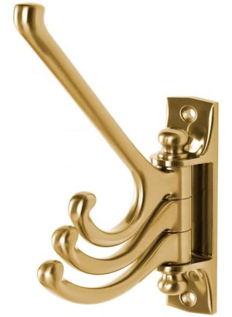 Generic 3-Piece Armed Swivel Hook Gold 21X13.5cm