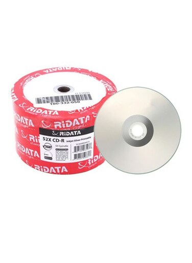 Buy 50-Piece Printable CD-R 2724322170774 Silver Online | Carrefour UAE