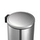 EKO Stainless Steel Step Trash Bin Metallic Silver 12L