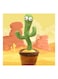 Xiuwoo Electric Dancing Cactus Plant Stuffed Toy With Music And Big Cute Eyes