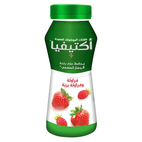 Activia Yogurt Go Strawberry And Wild Strawberry Drink 180ml