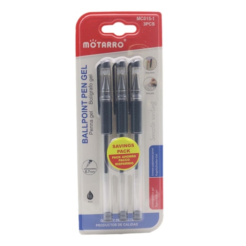 Gel Pen 3Pc Set Blue