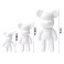 DIY CREATE YOUR OWN UNIQUE ACRYLIC FLUID POURING PAINT MONEY SAVING BEAR (13 inch - 33 cm) COMPLETE SET, Colors: Gold, Black, Rose-Red, White, Blue-Green, Arts and Crafts Fun Creative Gift