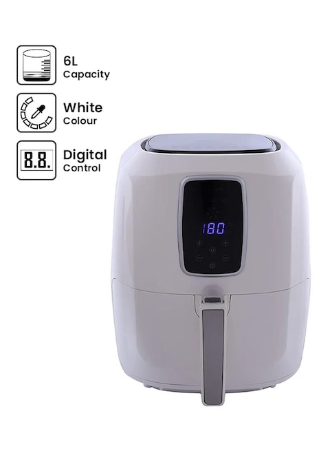 ALSAIF-ELEC Countertop Digital Air Fryer 6L AL7203 WhiteWhite/Black
