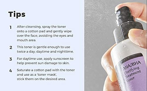 Cosrx AHA/BHA Clarifying Treatment Toner 150ml 2 Pack - Skin Rejuvenation, Daily Exfoliation, Skin Brightening, Whiteheads &amp; Blackheads Prevention