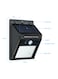 Generic 20-LED Solar Sensor Wall Light Black 0.185Kg