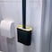 Generic Durable Effortless Silicone Long Handle Toilet Brush With Holder&amp; Seamless Hook Green