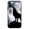 Theodor Apple iPhone 12 Pro Max 6.7 Inch Case Black Wolf Flexible Silicone Cover