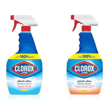 Clorox Kitchen Cleaner - 500ml with Bathroom Cleaner - 500ml