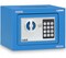 Rubik Mini Cash Deposit Drop Slot Safe Box With Key And Pin Code Option, Blue