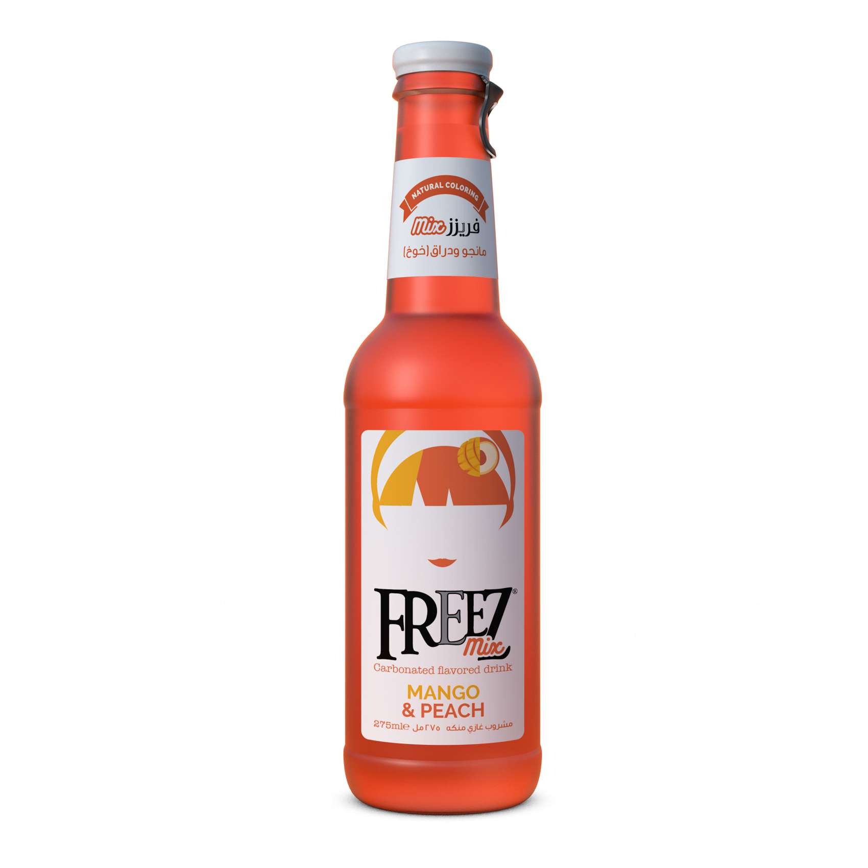 Freez Mix Carbonated Flavoured Drink Mango And Peach 275ml