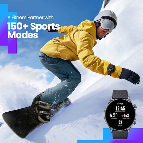 Amazfit GTR 3 Pro Smartwatch GPS A2040 46mm Infinite Black