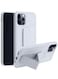 Focus Finger Grip Holder And Standing Cover With Car Magnetic Multi-Function Shockproof Protective Case Cover For Iphone 12 Pro Grey
