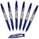 Pilot Frixion Ball 0.7mm Erasable Gel Pens, Fine Point, Blue Ink, Pack Of 6