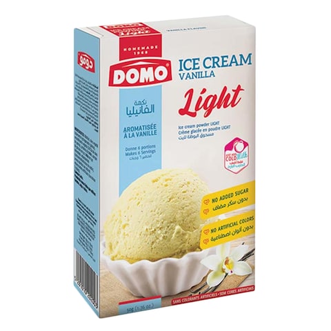 Domo Light Vanilla Ice Cream Powder 50g