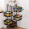 Blooming Time&nbsp;Multi-Function Home Kitchen Bathroom Storage Basket Trolley (5 Layer)