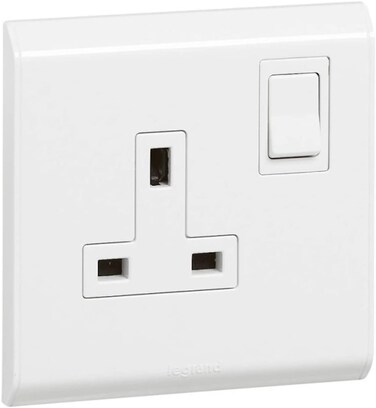 Buy Legrand Belanko 13A Single Switch Socket UK Standard 617141 Online ...