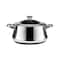 Zahran Stew Pot With Stainless Steel Handles - 26 Cm - Silver