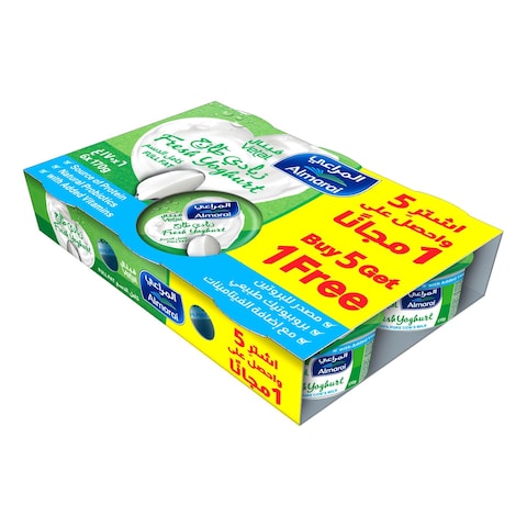 Almarai Vetal Zabadi Fresh Yoghurt Full Fat 170g Pack of 6