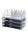 Yupfun Acrylic Cosmetic Organizer Clear/Black
