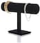 Generic Black Velvet Bracelet Chain Watch T-Bar Rack Jewelry Hard Display Stand Holder