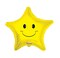 11in Printed Smiley Star 6 pcs