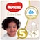 Huggies Extra Care Diapers Size 5 12-22kg Economy Pack 34 Diapers