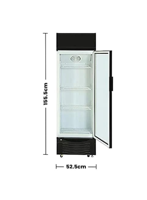 Akai Upright Showcase And Chiller 270 L, SCMA-270A, White/Black