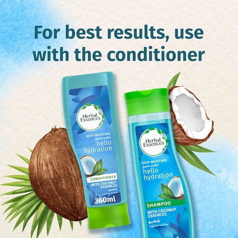 Herbal Essences Hello&nbsp;Hydration&nbsp;Moisturizing Shampoo with&nbsp;Coconut Essences, 400ml