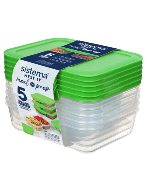 Sistema 870ML Meal Prep Nest IT Set of 5