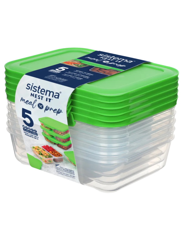 Sistema 870ML Meal Prep Nest IT Set of 5