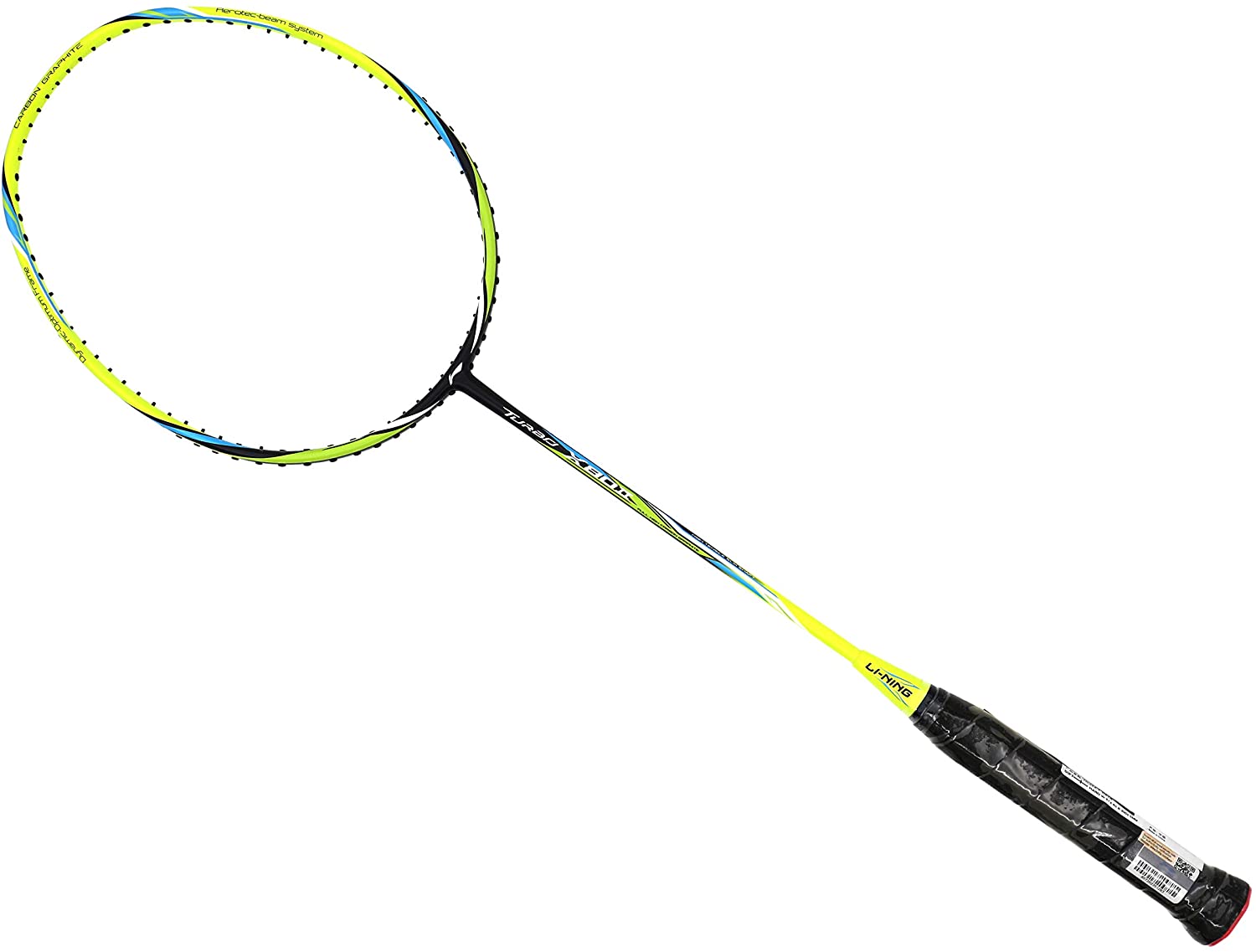 Buy Li-Ning Unisex Adult Turbo X 80-Ii Racket - Black/Green, One Size ...