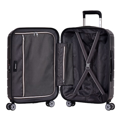 Eminent Voyager KH91-24 Hard Casing Medium Check-In Luggage Trolley 65cm Dark Grey