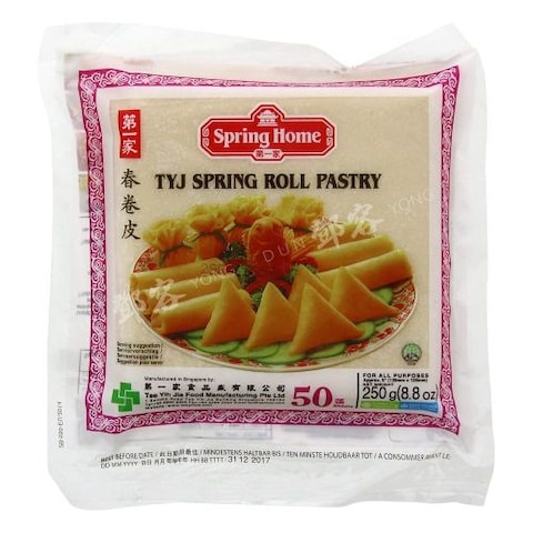 Buy Spring Home Tyj Spring Roll Pastry 250 gr in Kuwait