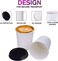 Lavish 12 Oz Disposable White Cups With White Lids, 500 Pcs For Picnic, Travel, And Events