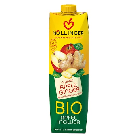 Hollinger Bio Apple Ginger Juice 1L