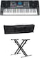 Mike Music 61 Keys Full Size Electronic Piano Keyboard portable Musical Instrument (812 with Stand&amp;Bag)