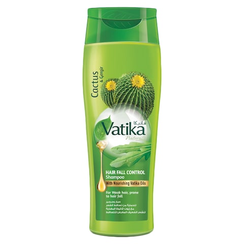 Vatika Naturals Hair Fall Control Shampoo  Enriched with Cactus and Gergir  For Weak Hair  400ml