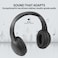 Promate Bluetooth Headphone, Over-Ear Deep Bass Wired/Wireless Headphone with Long Paytime, Hi-Fi Sound, Built-In Mic, On-Ear Controls, Soft Earpads, MicroSD Card Slot and AUX Port, LaBoca Black