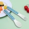 DINEWELL KIDS SPOON &amp; FORK SET SPOON PANDA, DWC2148PAN, 6''