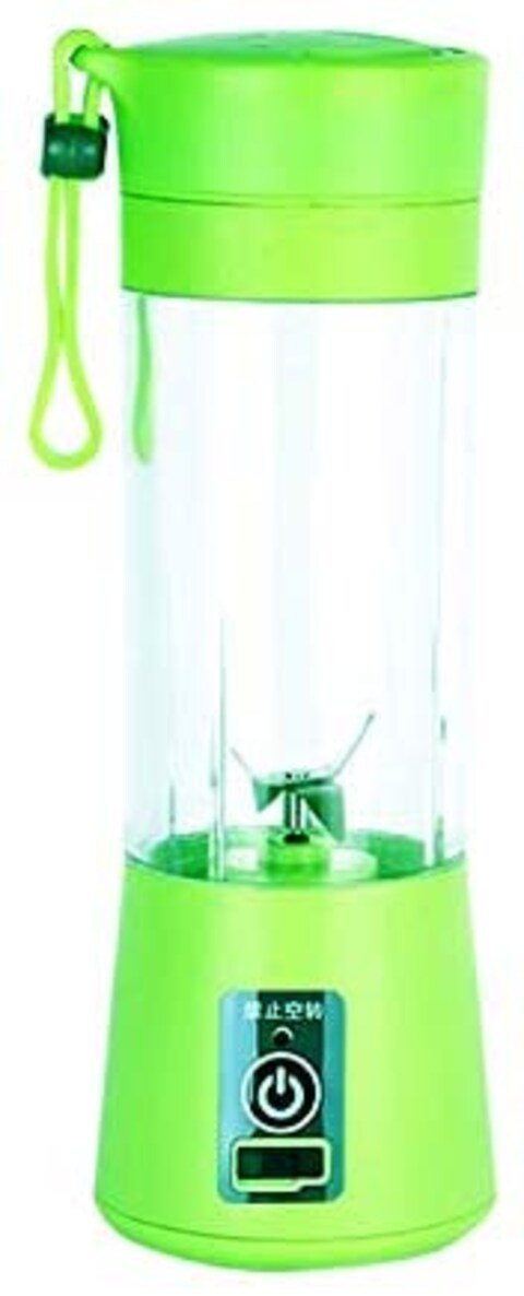 Daiweina USB Mini Electric Fruit Juicer Blender, 380ml - Green