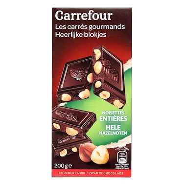 Carrefour Dark Chocolate with Hazelnut 200g